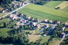 Aerial view of Cleebourg in the state Bas-Rhin, France