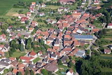 Oblique view of Steinseltz in the state Bas-Rhin, France