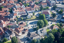 Drone recording of Wissembourg in the state Bas-Rhin, France