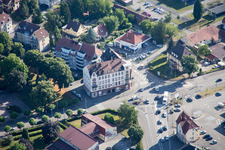 Oblique view of Wissembourg in the state Bas-Rhin, France