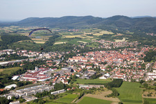 Oblique view of Wissembourg in the state Bas-Rhin, France