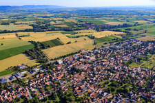 View of the town from the southwest in Steinfeld in the state Rhineland-Palatinate, Germany