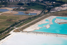 Aerial photograpy of Saltworks in Rosières-aux-Salines in the state Meurthe et Moselle, France