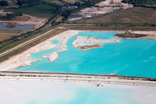 Oblique view of Saltworks in Rosières-aux-Salines in the state Meurthe et Moselle, France