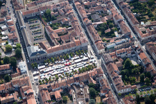 Oblique view of Lunéville in the state Meurthe et Moselle, France