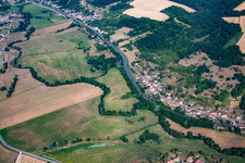 Aerial view of Sommerviller in the state Meurthe et Moselle, France