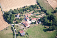 Aerial photograpy of Buissoncourt in the state Meurthe et Moselle, France
