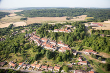 Aerial view of Prény in the state Meurthe et Moselle, France