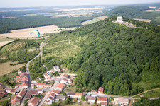 American War Memorial in Montsec in the state Meuse, France from above