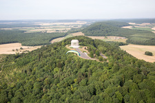 American War Memorial in Montsec in the state Meuse, France seen from above