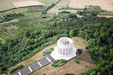 Drone recording of American War Memorial in Montsec in the state Meuse, France