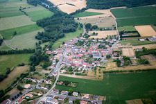 Aerial view of Dompcevrin in the state Meuse, France