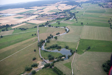 Aerial photograpy of Dompcevrin in the state Meuse, France