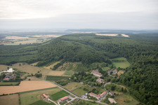 Aerial view of Geville in the state Meuse, France