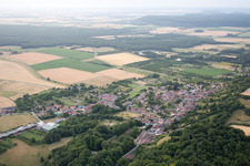 Aerial view of Boucq in the state Meurthe et Moselle, France