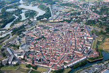 Toul in the state Meurthe et Moselle, France from above