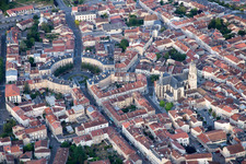 Toul in the state Meurthe et Moselle, France viewn from the air