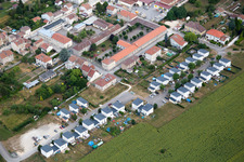 Aerial view of Foug in the state Meurthe et Moselle, France