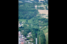 Aerial view of Lay-Saint-Remy in the state Meurthe et Moselle, France