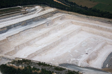 Aerial view of Pagny-sur-Meuse in the state Meuse, France