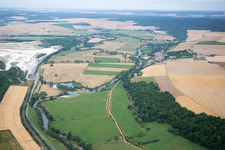 Pagny-sur-Meuse in the state Meuse, France out of the air