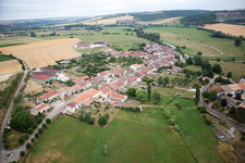 Drone recording of Montbras in Taillancourt in the state Meuse, France