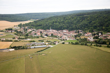 Aerial view of Maxey-sur-Vaise in the state Meuse, France
