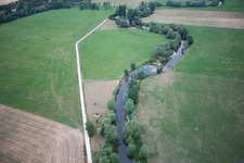 Oblique view of Maxey-sur-Vaise in the state Meuse, France