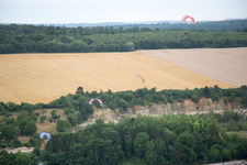 Bird's eye view of Vaucouleurs in the state Meuse, France