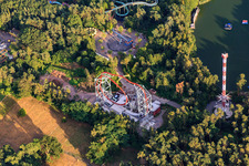 Aerial photograpy of Holiday Park in Haßloch in the state Rhineland-Palatinate, Germany