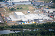 Oberwald industrial area in Wörth am Rhein in the state Rhineland-Palatinate, Germany