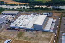 Palatinate Refreshments GmbH in Wörth am Rhein in the state Rhineland-Palatinate, Germany seen from above