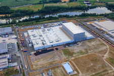 Drone recording of Palatinate Refreshments GmbH in Wörth am Rhein in the state Rhineland-Palatinate, Germany