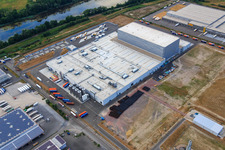 Palatinate Refreshments GmbH in Wörth am Rhein in the state Rhineland-Palatinate, Germany from the drone perspective