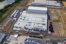 Palatinate Refreshments GmbH in Wörth am Rhein in the state Rhineland-Palatinate, Germany from a drone