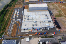 Aerial photograpy of Palatinate Refreshments GmbH in Wörth am Rhein in the state Rhineland-Palatinate, Germany