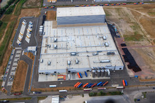 Oblique view of Palatinate Refreshments GmbH in Wörth am Rhein in the state Rhineland-Palatinate, Germany