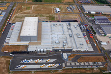 Drone recording of Palatinate Refreshments GmbH in Wörth am Rhein in the state Rhineland-Palatinate, Germany