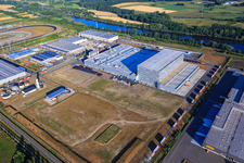 Bird's eye view of Palatinate Refreshments GmbH in Wörth am Rhein in the state Rhineland-Palatinate, Germany