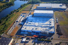Aerial view of Palatinate Refreshments GmbH in Wörth am Rhein in the state Rhineland-Palatinate, Germany