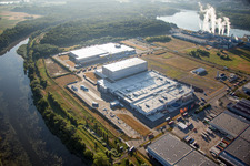 Palatinate Refreshments GmbH in Wörth am Rhein in the state Rhineland-Palatinate, Germany from above