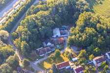 Hohenwettersbacherstraße 38 , "open youth workshop Karlsruhe" at the quarry in the district Grünwettersbach in Karlsruhe in the state Baden-Wuerttemberg, Germany out of the air