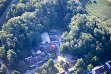 Aerial photograpy of District Grünwettersbach in Karlsruhe in the state Baden-Wuerttemberg, Germany