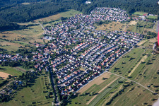 District Schöllbronn in Ettlingen in the state Baden-Wuerttemberg, Germany out of the air