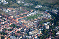 Aerial photograpy of State Garden Show in Landau in der Pfalz in the state Rhineland-Palatinate, Germany