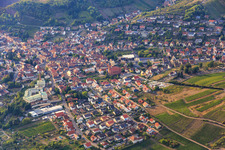 View of the Qeichtal valley from the southeast in Albersweiler in the state Rhineland-Palatinate, Germany