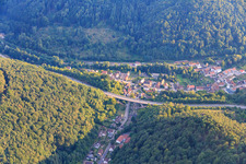 Bridge of the B48 over Schulstr in Rinnthal in the state Rhineland-Palatinate, Germany