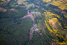 Aerial photograpy of From the northwest in Oberschlettenbach in the state Rhineland-Palatinate, Germany