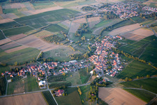 Aerial photograpy of Oberhausen in the state Rhineland-Palatinate, Germany