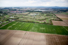Grounds of the Golf course at Golfpark Biblis-Wattenheim *****GOLF absolute in Wattenheim in the state Hesse, Germany from the plane